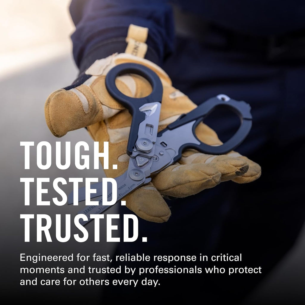 LEATHERMAN, Raptor Rescue, 6-In-1 Heavy-Duty Emergency/Trauma Shears, Made in the USA, Utility Holster Included