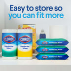 Disinfecting Wipes, Bleach Free, Household Essentials, Fresh Scent, Moisture Seal Lid, 75 Cleaning Wipes, Pack of 3 (New Packaging)