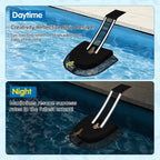 Animal Saving Escape Ramp Critters, 2Pcs Frog Saver Pads Ladder for Swimming Pools Lily Pad for Frogs Float Life Saving Wildlife Duck Creature Rescue Bridge Log Maintenance Kits（Black）