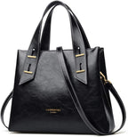 Women Crossbody Handbags Genuine Leather Satchel Handbags for Women Top-Handle Shoulder Tote Purses