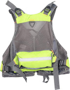 Multifunctional Kayak Life Jackets for Adults - Fishing, Multi Pocket Portable Detachable Clothing with Floating Material Breathable Life-Saving Rock Fishing