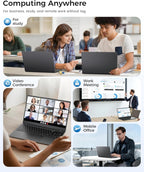 14 Inch Laptop Computer - 8GB RAM 128GB SSD Laptops with Pentium Gold 6500Y (Up to 3.4Ghz), FHD IPS Screen, USB C, USB 3.2, HDMI, Lightweight Portable Laptops for Students, Work and Travel