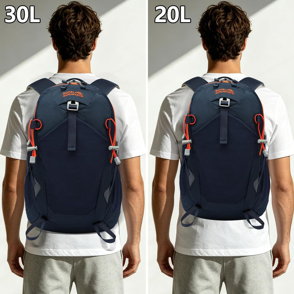 Small Hiking Backpack, 20L Lightweight Travel Backpacks for Men Women, Water Resistant Outdoor Day Pack, Ultralight Camping Daypack Backpacks, Durable Hiking Backpack Fit for Camping.(With Rain-Cover)