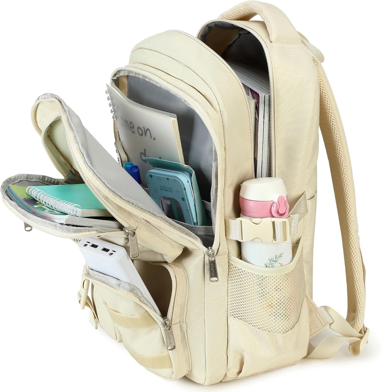 Large Heavy Duty Backpack for School College Bookbag Casual Multi Pocket Travel Backpacks