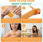 Premium Skin-Care Patch Kit – Gentle Foot & Face Care Set with Soft Patches, Comfort Bands & Stick Applicator for Men, Women & Kids Orange