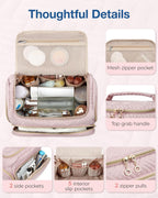 Travel Toiletry Bag for Women, Cosmetic Bag Makeup Bag Organizer with Handle, Travel Bag for Toiletries, Travel Accessories, Full Sized Container
