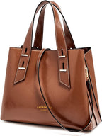 Women Crossbody Handbags Genuine Leather Satchel Handbags for Women Top-Handle Shoulder Tote Purses