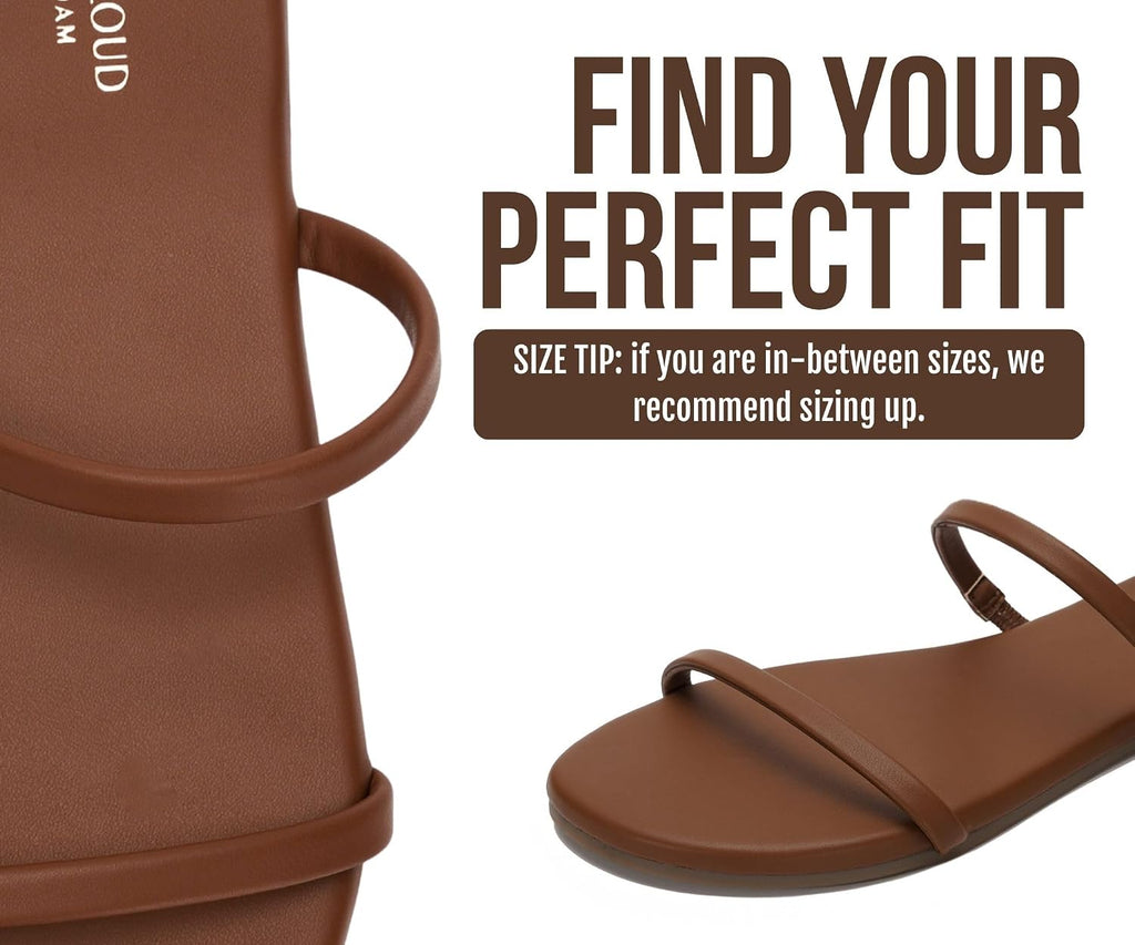 Summer Sandals for Women with Memory Foam Insole (Transition) | Memory Foam Insole; Beach Flip Flops; Non-Slip Sole; Lightweight Double Straps; Summer Sandals for Women; Everyday Comfort