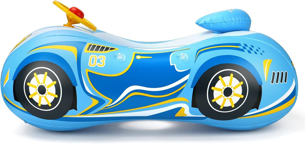 Baby Pool Float with UPF50+ Adjustable Canopy Baby Swimming Float Infant Baby Floatie Boat for Toddler
