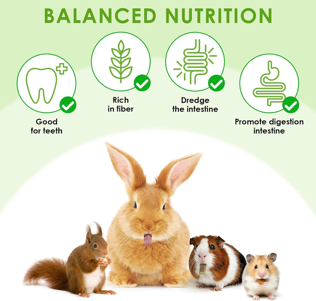 114Pcs Rabbit Chew Toys Timothy Hay Sticks, Guinea Pig Toys for Teeth Natural Molar Sticks Rabbits Treats for Bunnies, Chinchilla, Guinea Pigs, Gerbil, Hamster
