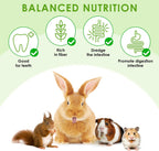 114Pcs Rabbit Chew Toys Timothy Hay Sticks, Guinea Pig Toys for Teeth Natural Molar Sticks Rabbits Treats for Bunnies, Chinchilla, Guinea Pigs, Gerbil, Hamster