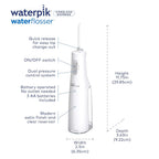 Cordless Water Flosser, Battery Operated & Portable for Travel & Home, ADA Accepted Cordless Express, White Wf-02(Packaging May Vary)