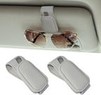 2 Packs Magnetic Sunglass Holder for Car Visor (Grey) | Magnetic Interior Car Accessories