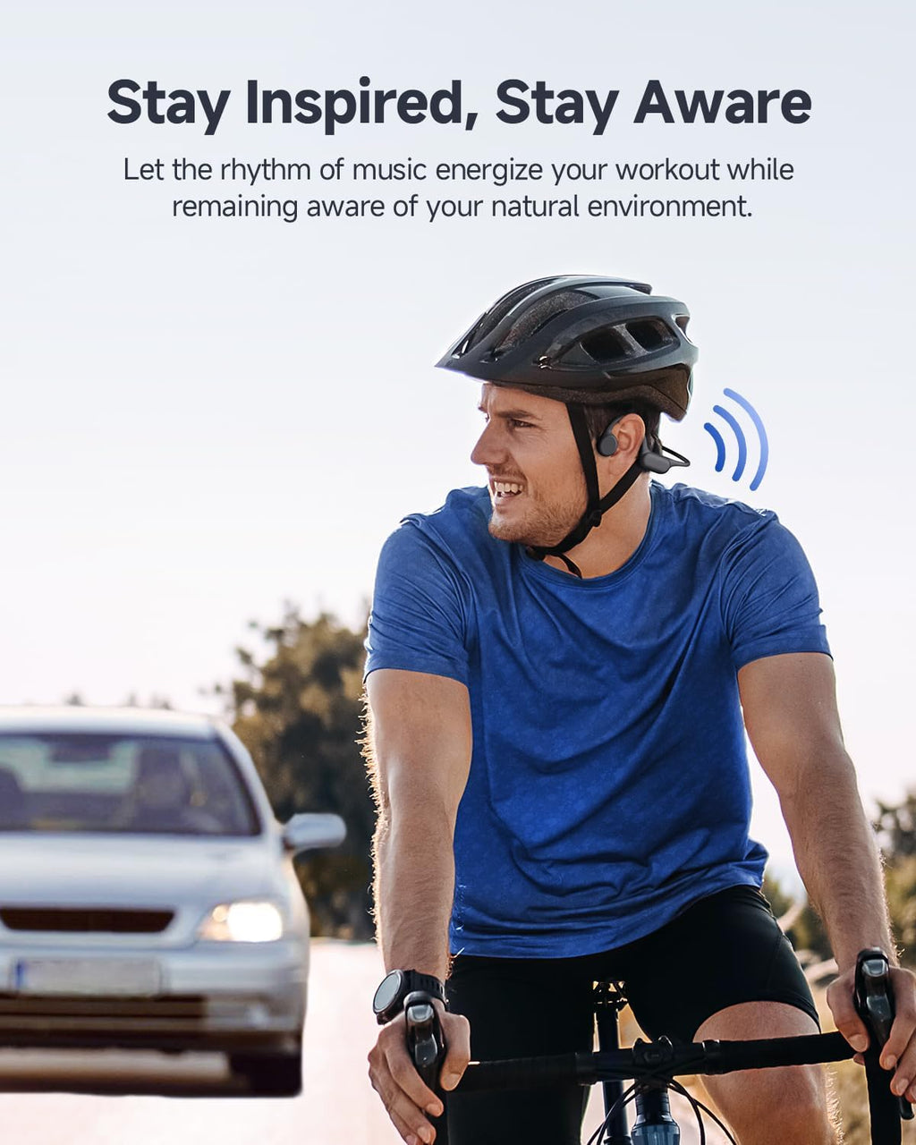 Bone Conduction Headphones, IPX8 Waterproof Swimming Headphones | Open Ear Earbuds with 32GB Memory, Switch to MP3 Mode Underwater, AI Music Generation, 8H Playtime Bluetooth 6.0 for Running