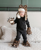 Animal Paw Slippers for Kids and Adults, Fun Costume for Kids, Cozy Furry Slippers