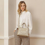 Women Crossbody Handbags Genuine Leather Satchel Handbags for Women Top-Handle Shoulder Tote Purses