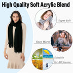 Women'S Winter Scarf Large Pashmina Shawls and Wraps | Formal Warm Soft Shawl Wrap for Evening Dress Wedding Bridal Bridesmaid Travel Birthday Christmas Mothers Day Gifts