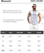 Mens Workout Hooded Tank Tops Gym Sleeveless Hoodies Bodybuilding Cut off Muscle T-Shirts