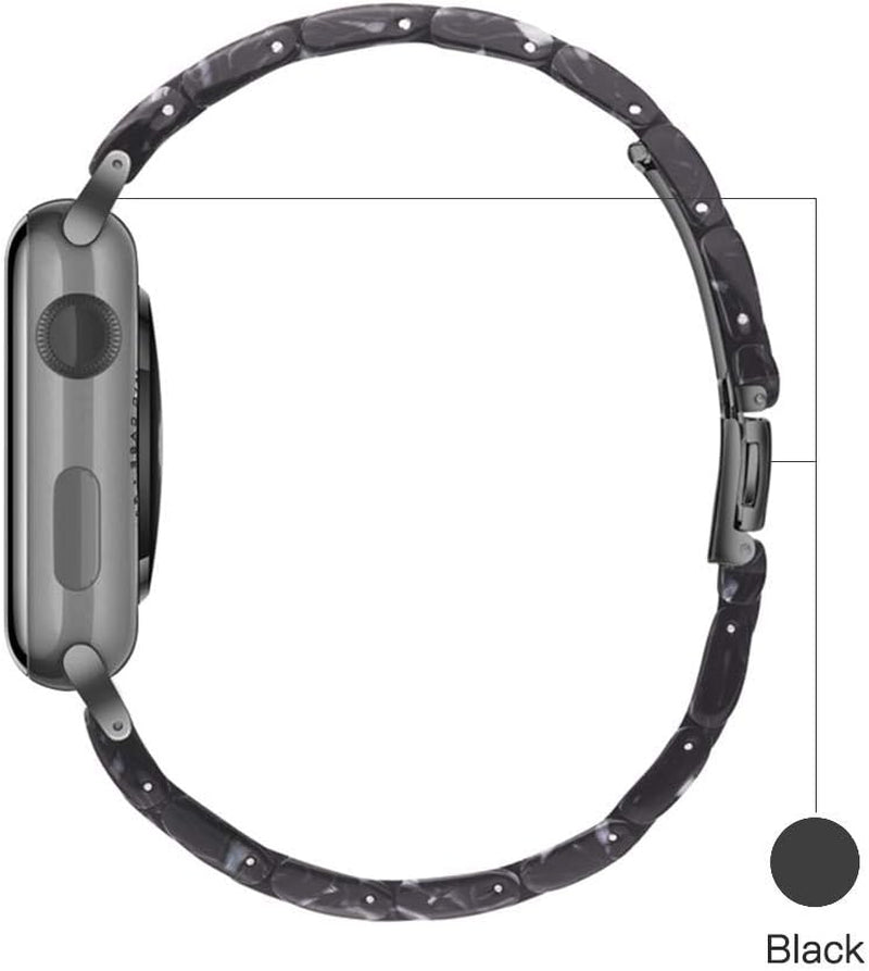 Apple Watch Bands-Fashion Lightweight Resin Iwatch Bands for Women Men 38Mm/40Mm/41Mm/42Mm(Series 11 10), 49Mm/46Mm/45Mm/44Mm/42Mm(S 3 2 1), Compatible with Apple Watch Series 11 SE 10 9 8 7 6 5 4 3 Ultra