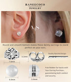"STUNNING FLAME" 18K Gold Plated Silver Brilliant Cut Simulated Diamond Cubic Zirconia Stud Earrings