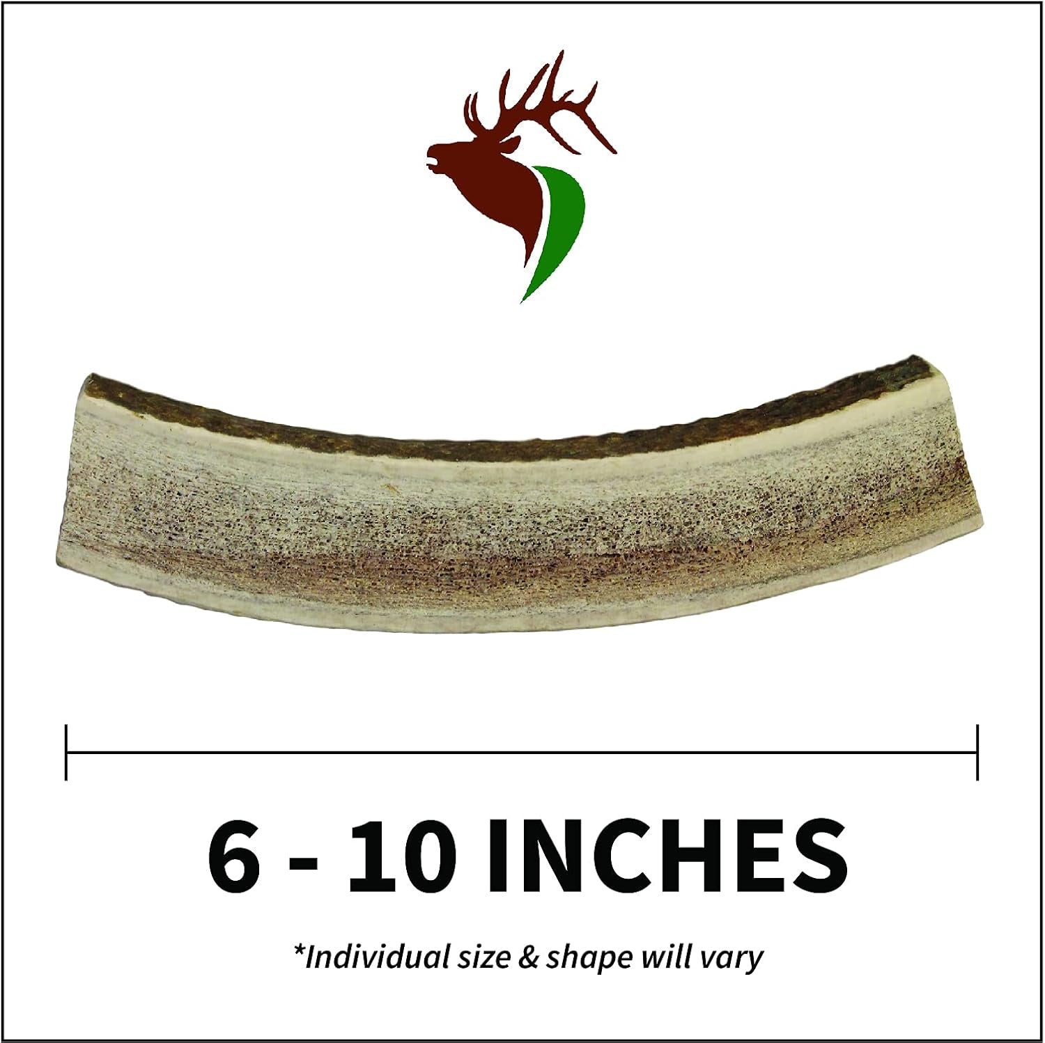 – X Large Split Single Elk Antler Chew (6-10” Long) | All Natural Antler Dog Chew for Large Dogs (50+ Lbs), Premium Naturally Shed Elk Antler Bone, Sourced in the USA