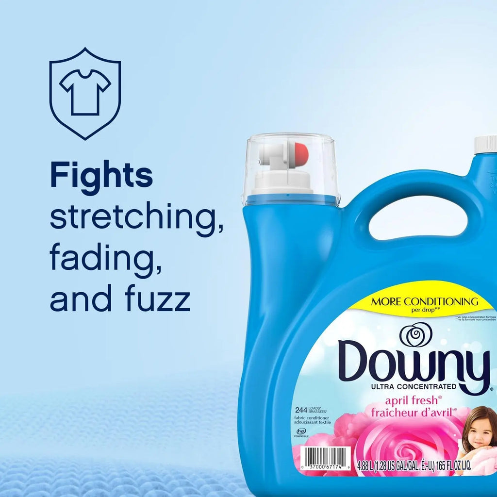 Ultra Laundry Liquid Fabric Softener (Fabric Conditioner), April Fresh, 140 Fl Oz, 190 Loads