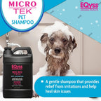 Micro-Tek Pet Shampoo - Soothes Dry Irritated Skin on Contact, Stops Itching, Scratching, Biting, Licking Hot Spots - for Cats & Dogs (128 Oz)