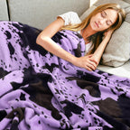 Purple Throw Blanket, 50X60 Inches | for Women Mom Wife Her Girls, Ultra Soft Fuzzy Fleece, Cozy, Teen Girls Home Room Decor