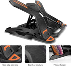 Ergonomic Adjustable Laptop Stand for Desk with Phone Holder & 360° Rotation - Foldable Portable Stand for 10-17" Laptops, Macbook Pro 16", Gaming Laptops, Tablets | Heavy-Duty & Ventilated Design