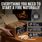 10Lb Fatwood Fire Starter Sticks | 100% Natural Fire Starters for Campfires, Firepit, Fireplaces, BBQ, Wood Stoves | Easy Ignition W/Just 2 Sticks | Camping Essentials by Billy Buckskin (10Lb Box)
