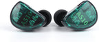 KZ AS10 5BA Hifi Stereo In-Ear Monitor Hifi Wired Earbuds Earphones | with 0.75Mm 2 Pin Cable, Five Balanced Armature Drivers, Noise Cancelling, W/O Mic, Cyan