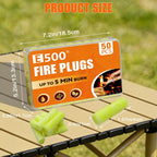 50 Pack Fire Plugs, Emergency Waterproof Fire Starter Plug | Odorless Cotton Quick Ignite Firestarter, Long Lasting Burn Fireplug for Camping, Fireplaces, Grills & Emergency Survival