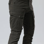 Men'S Cargo Pants Slim Fit with Articulated Knees