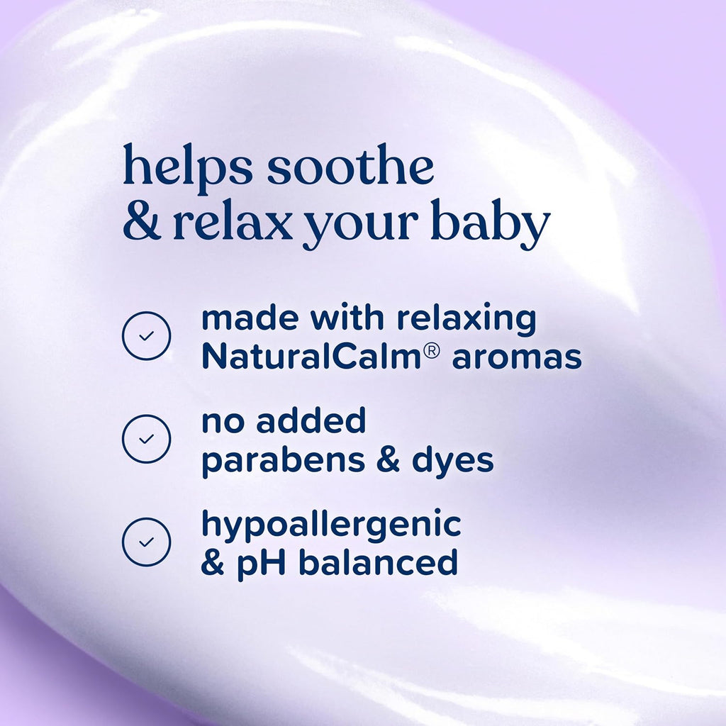 Johnson'S Baby Bedtime Cream with Soothing Naturalcalm Aromas, Baby Cream with Calming Aromas, Soothing and Relaxing Scent, No Added Parabens & Dyes, 8 Oz