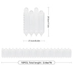 Garden Edging Border 10 Pack Flower Bed Edging Borders Decorative Garden Fencing Interlocking Animal Barrier Vegetable Palisade