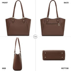 Tote Handbags Purses for Women PU Leather Womens Shoulder Bag | Large Tote Bag for Women, Shoulder Purse, Vegan Leather Purses for Women, Women'S Handbags