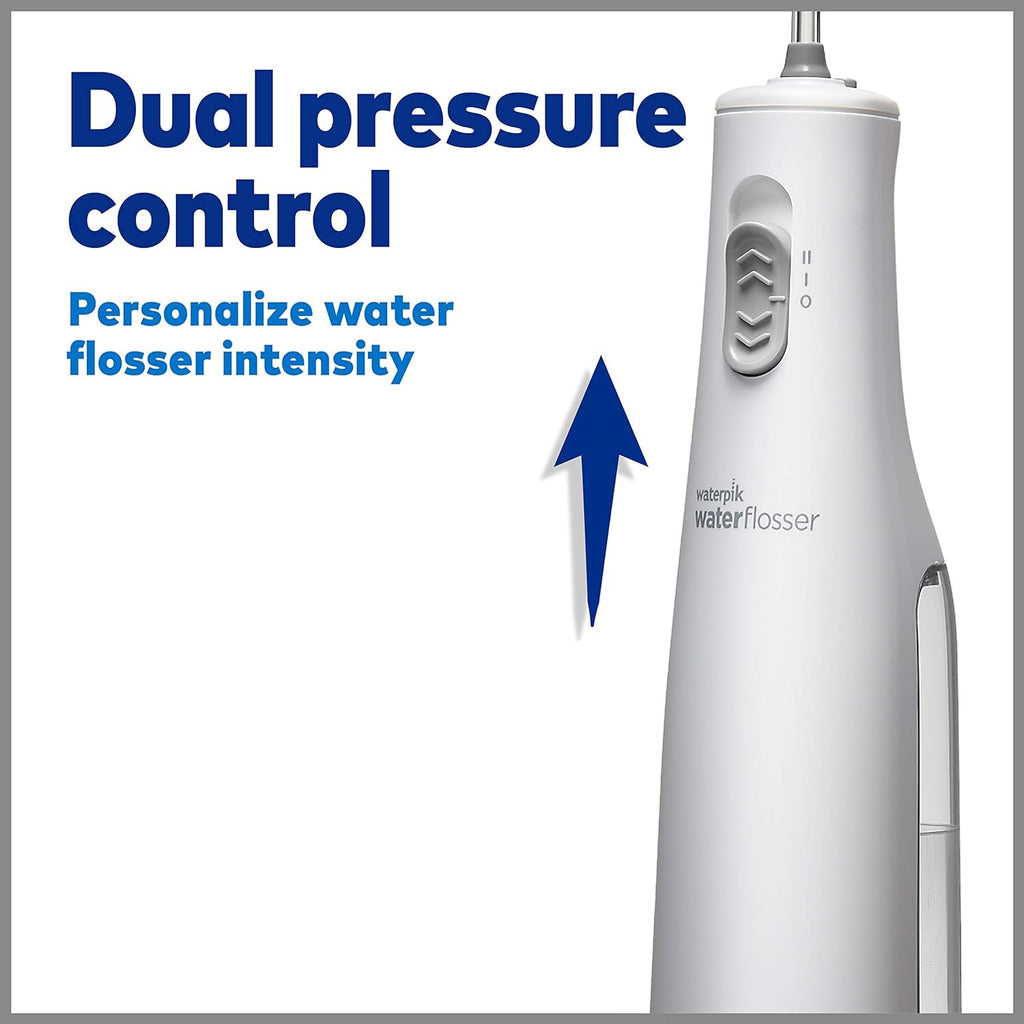 Cordless Water Flosser, Battery Operated & Portable for Travel & Home, ADA Accepted Cordless Express, White Wf-02(Packaging May Vary)