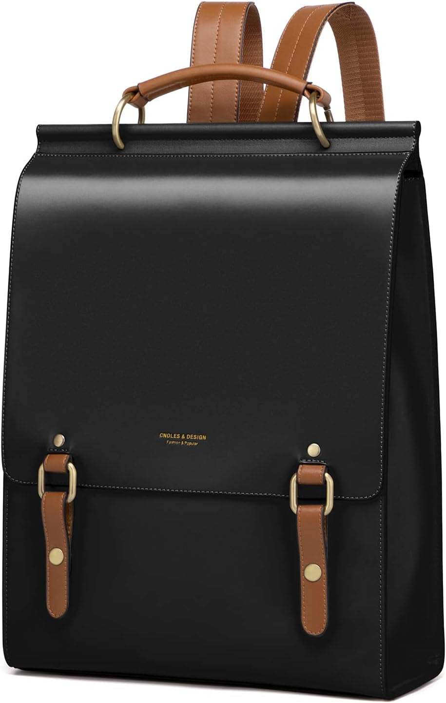 Leather Backpack Purse for Women Fashion Travel Shoulder Bag | Genuine Leather and Microfiber Leather, College Backpacks, Vintage, Casual Work Bag