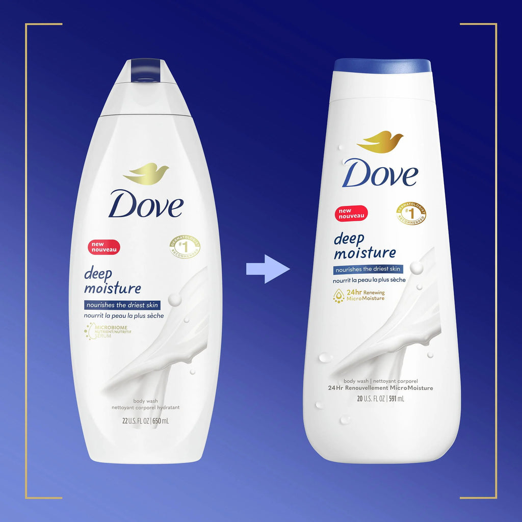 Deep Moisture Nourishing Long Lasting Women'S Body Wash Twin Pack, 20 Fl Oz