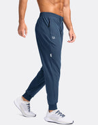 Men'S Joggers with Zipper Pockets Lightweight Athletic Workout Pants Quick Dry Sweatpants for Men Running Hiking