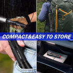 Tactical Flashlight 2Pk，Super Bight Zoomable 5 Modes Flashlight | AAA Battery Power 1500Lm Waterproof Portable Pocket LED Flashlights for Power Outage, Emergency, Camping Essential