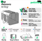 Soft Pet Carrier Bag for Cats and Puppy under 20 Lbs. Sturdy, Safe, Comfortable and Lightweight | Top Opening, Quik-In. Zip-To-Lock. Stress-Free Vet Visits. Cats Can'T Resist. Easy Storage, Cleaning. Lightweight. Breathable