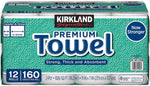 Premium Big Roll Paper Towels 12-Roll, 160 Sheets per Roll