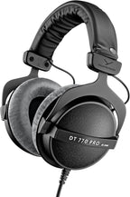 DT 770 PRO 80 Ohm Over-Ear Studio Headphones in Gray. Enclosed Design, Wired for Professional Recording and Monitoring