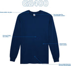 Adult Ultra Cotton Long Sleeve T-Shirt, Style G2400, Multipack