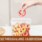 Airtight Food Storage Containers with Lids, 12PCS Plastic Kitchen Storage Containers for Pantry Organizers and Storage - Cereal, Rice, Flour and Sugar Containers with Labels & Marker
