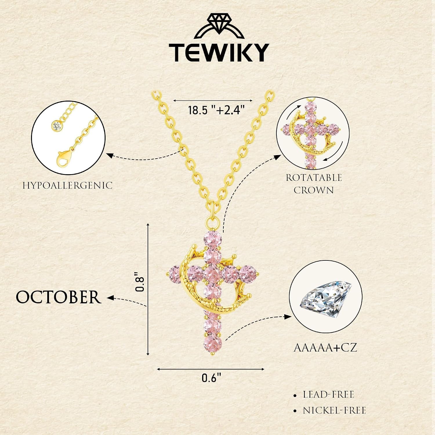 Christian Gift Stocking Stuffers Cross Necklace for Women-Dainty 14K Gold Plated/Silver Plated Pendant Necklaces Simple Cute Tiny Necklace Jewelry for Women