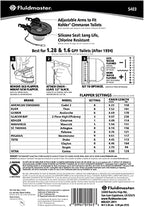 5403 Universal 3-Inch Toilet Flapper, Water Saving | Silicone Seal Lasts up to 10X Longer, Adjustable Dial Saves Water, Kink-Free Chain, Resists Chlorine and Hard Water
