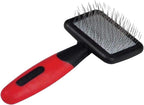 Paw Brothers Mini Pin Tiny Flat Slicker Brush for Dogs, Professional Grade, Stainless Steel Pins, Flexible Head, Comfort Grip, Mini Size, 4.75" X 2.25" X 1.5"