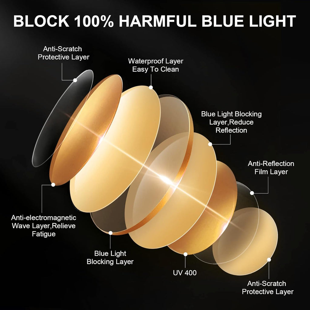 Blue Light Blocking Glasses Gaming Computer Glasses Powerful Professional Screen Filter